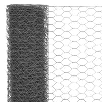 Thumbnail for Drahtzaun Stahl mit PVC-Beschichtung 25x0,5 m Grau