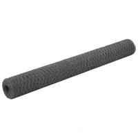 Thumbnail for Drahtzaun Stahl mit PVC-Beschichtung 25x1,2 m Grau