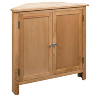 Thumbnail for Eckschrank 80 x 33,5 x 78 cm Massivholz Eiche