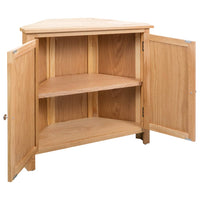 Thumbnail for Eckschrank 80 x 33,5 x 78 cm Massivholz Eiche