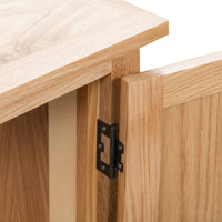 Thumbnail for Eckschrank 80 x 33,5 x 78 cm Massivholz Eiche