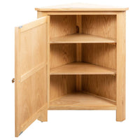 Thumbnail for Eckschrank 59x45x80 cm Massivholz Eiche