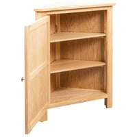 Thumbnail for Eckschrank 59x45x80 cm Massivholz Eiche