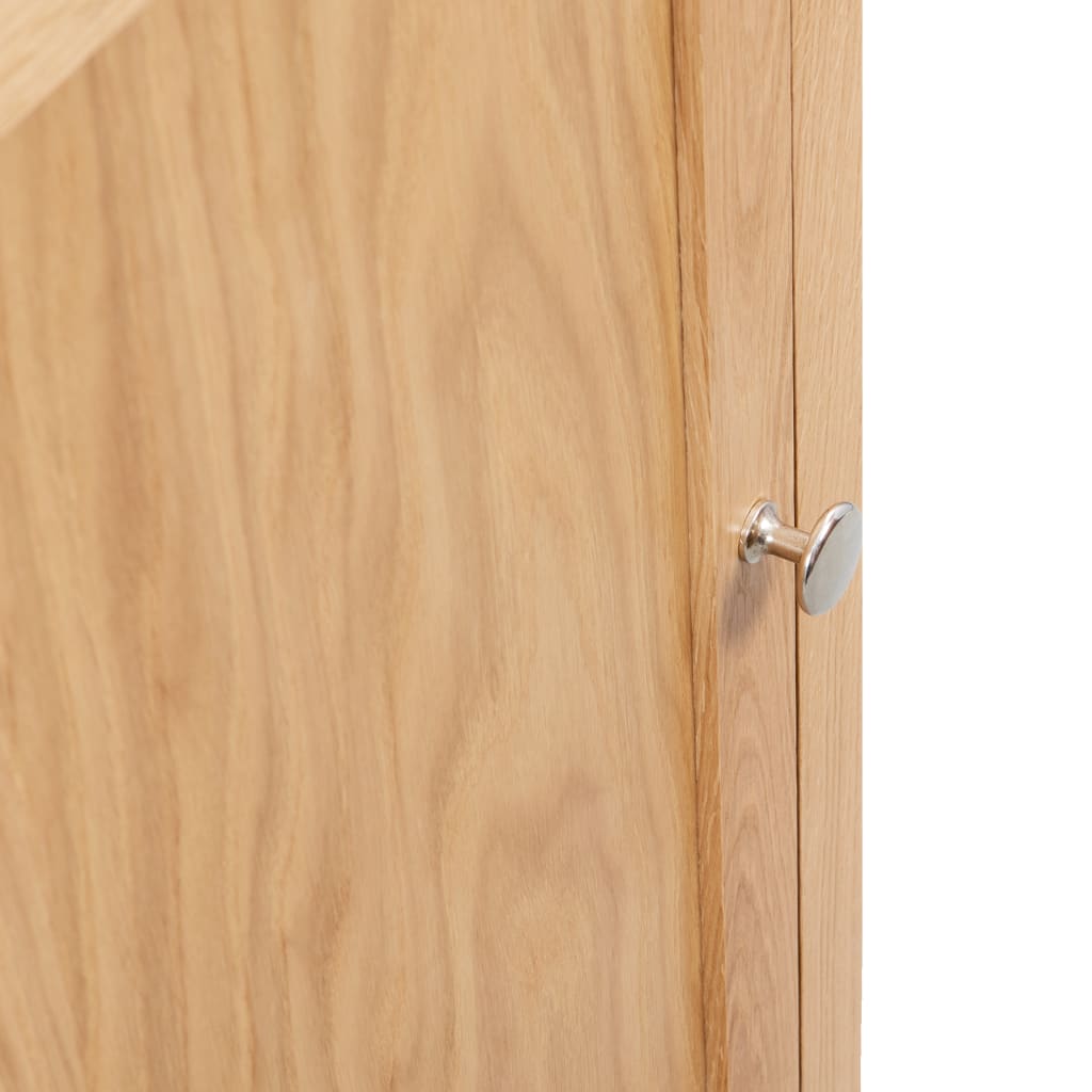 Eckschrank 59x45x80 cm Massivholz Eiche