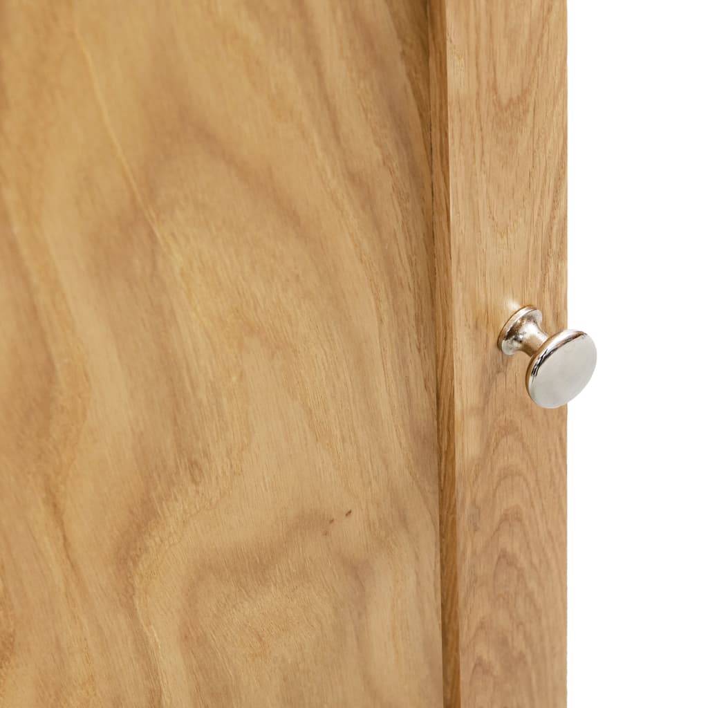 Eckschrank 59 x 36 x 180 cm Massivholz Eiche
