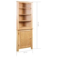 Thumbnail for Eckschrank 59 x 36 x 180 cm Massivholz Eiche