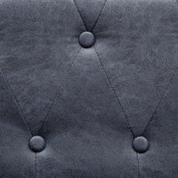 Thumbnail for Chesterfield-Sofa 2-Sitzer Kunstwildleder Grau