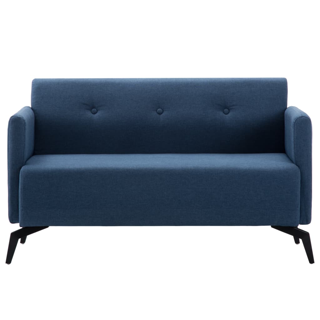 2-Sitzer-Sofa Stoffbezug 115 x 60 x 67 cm Blau