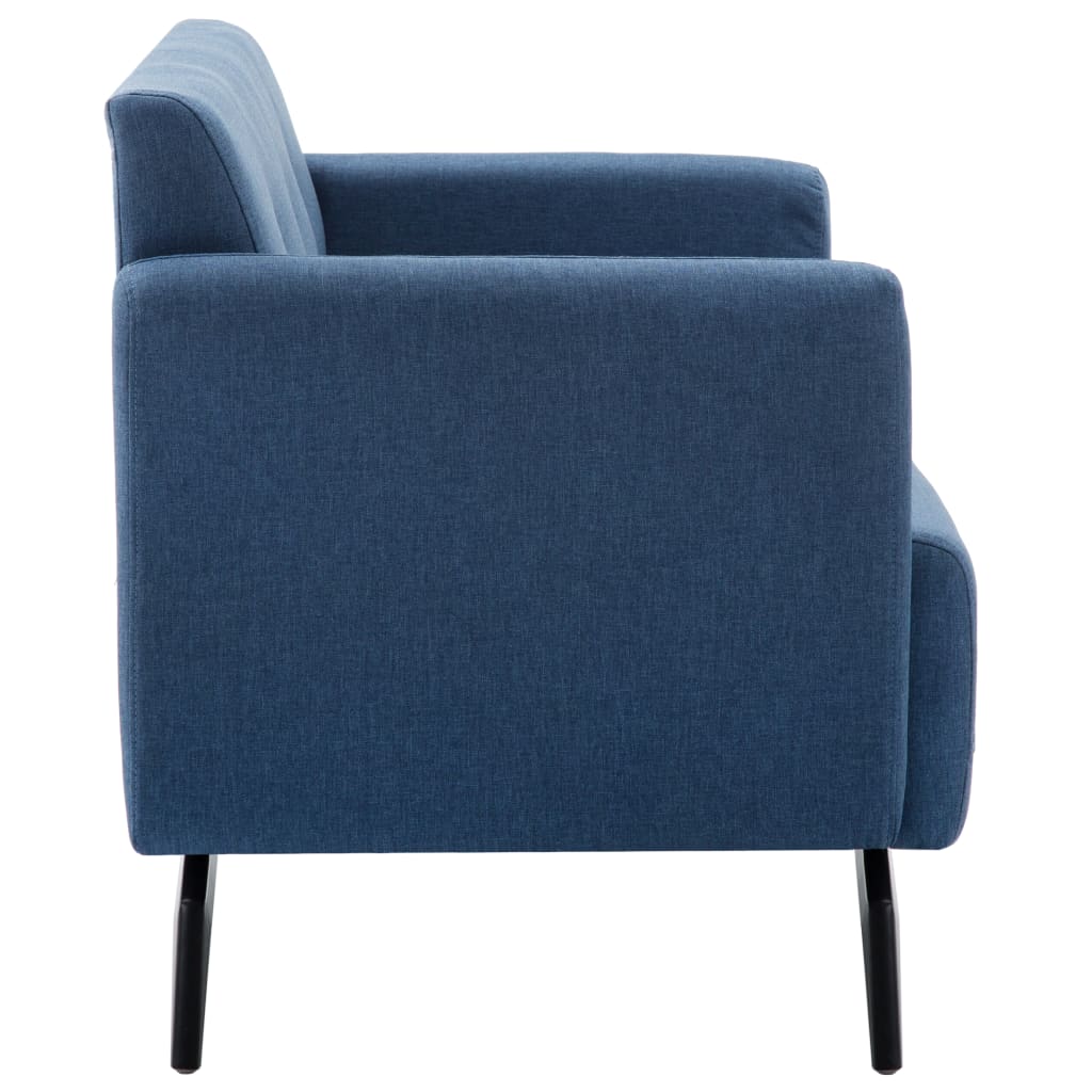 2-Sitzer-Sofa Stoffbezug 115 x 60 x 67 cm Blau