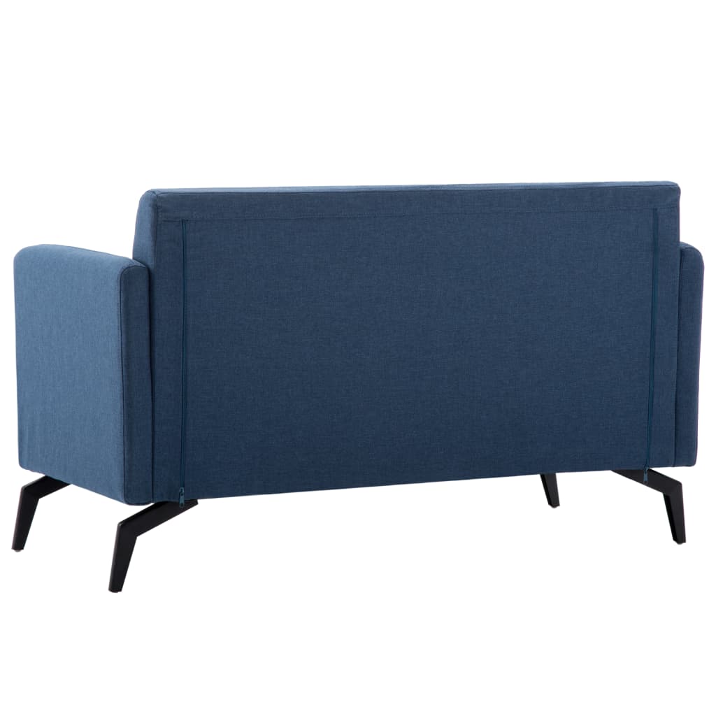 2-Sitzer-Sofa Stoffbezug 115 x 60 x 67 cm Blau