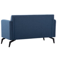 Thumbnail for 2-Sitzer-Sofa Stoffbezug 115 x 60 x 67 cm Blau