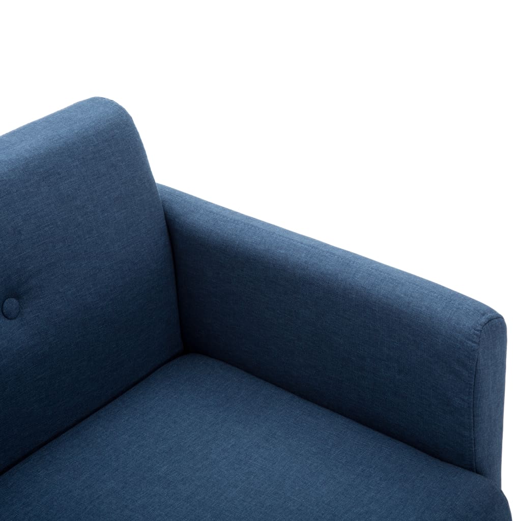 2-Sitzer-Sofa Stoffbezug 115 x 60 x 67 cm Blau