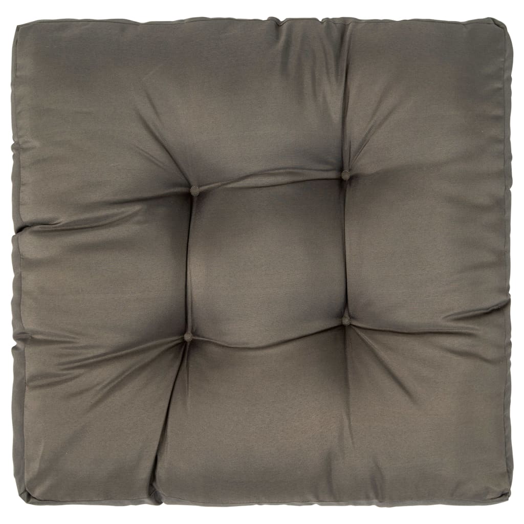 Palettenkissen Grau 58 x 58 x 10 cm Polyester