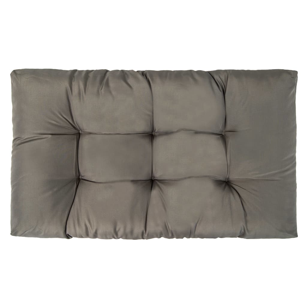 Palettenkissen 2-tlg. Grau Polyester
