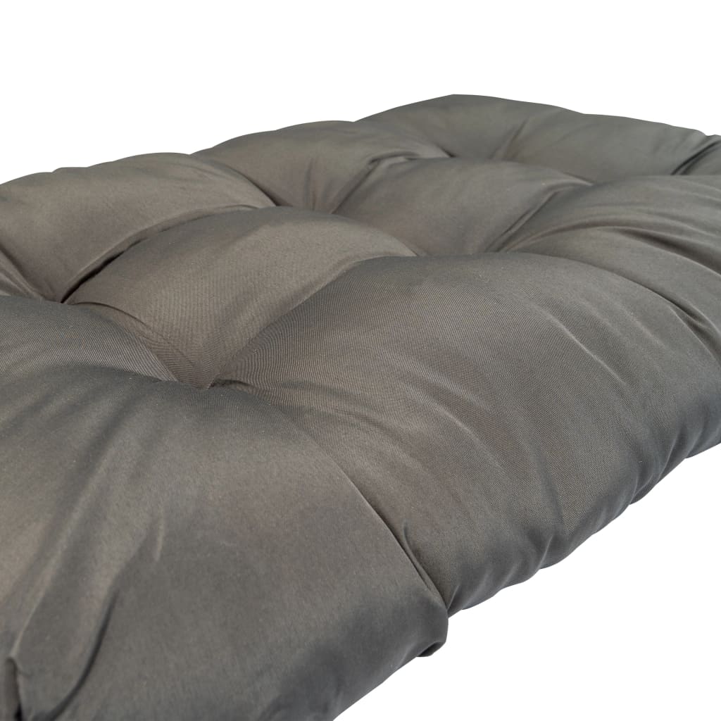 Palettenkissen 2-tlg. Grau Polyester