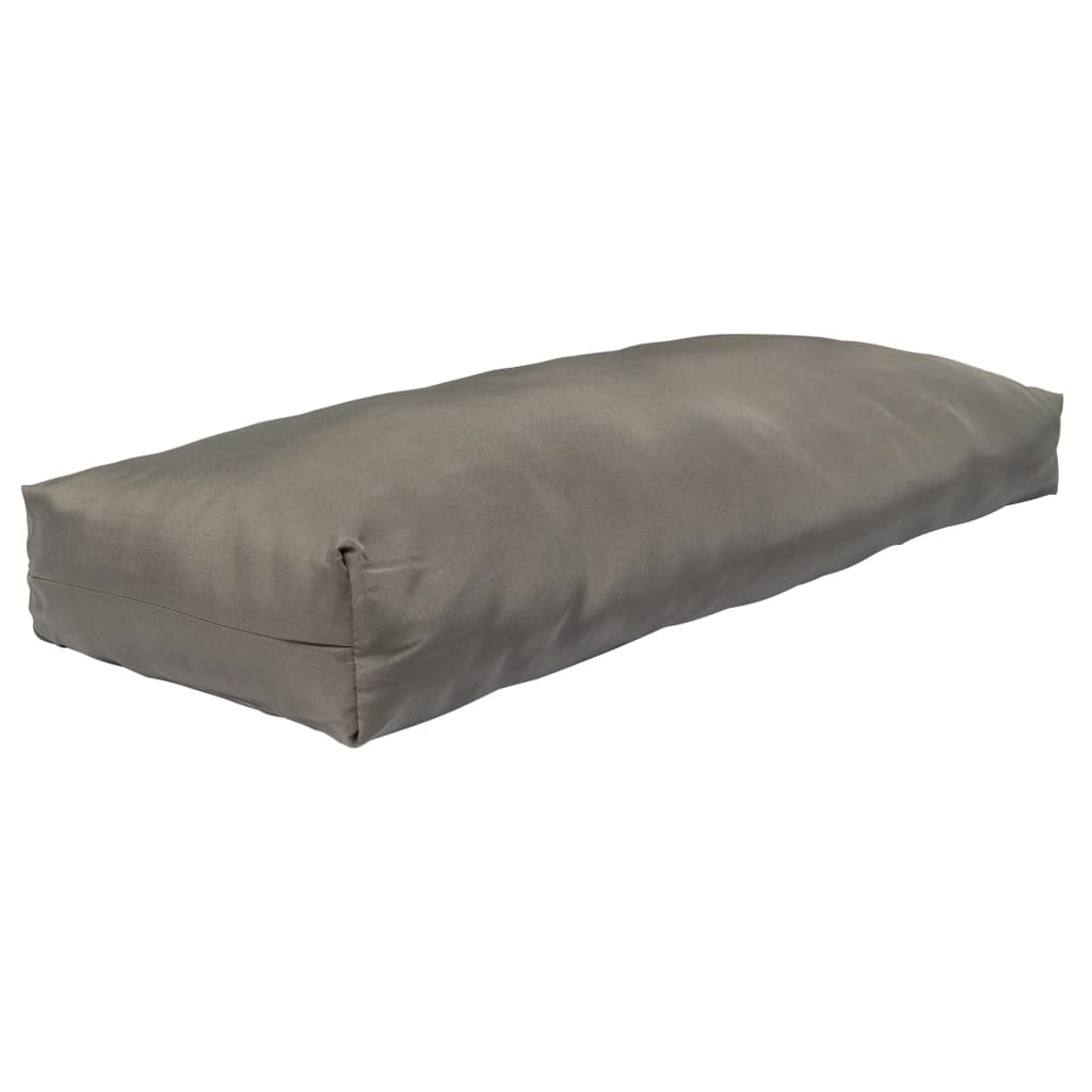 Palettenkissen 2-tlg. Grau Polyester