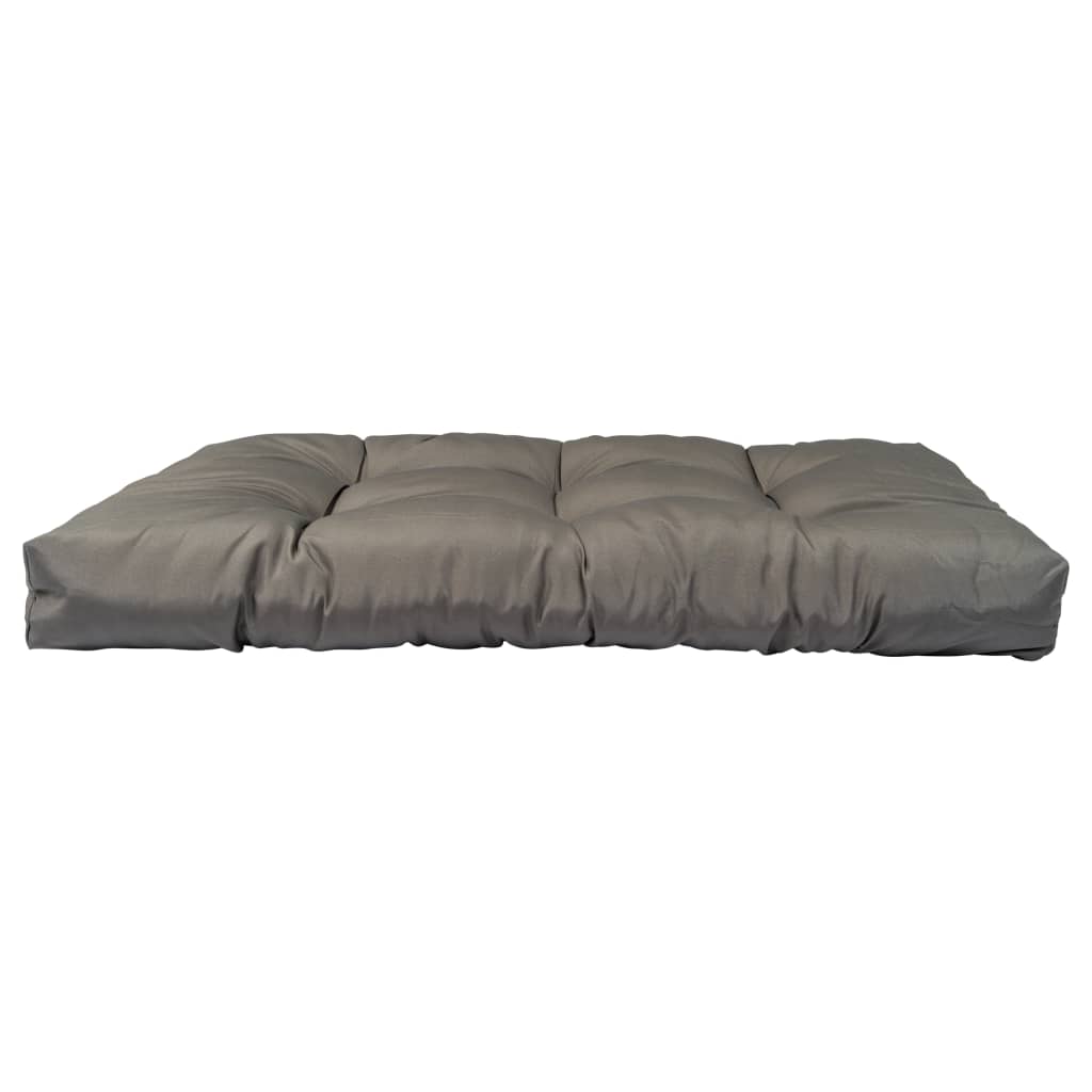 Palettenkissen 3-tlg. Grau Polyester