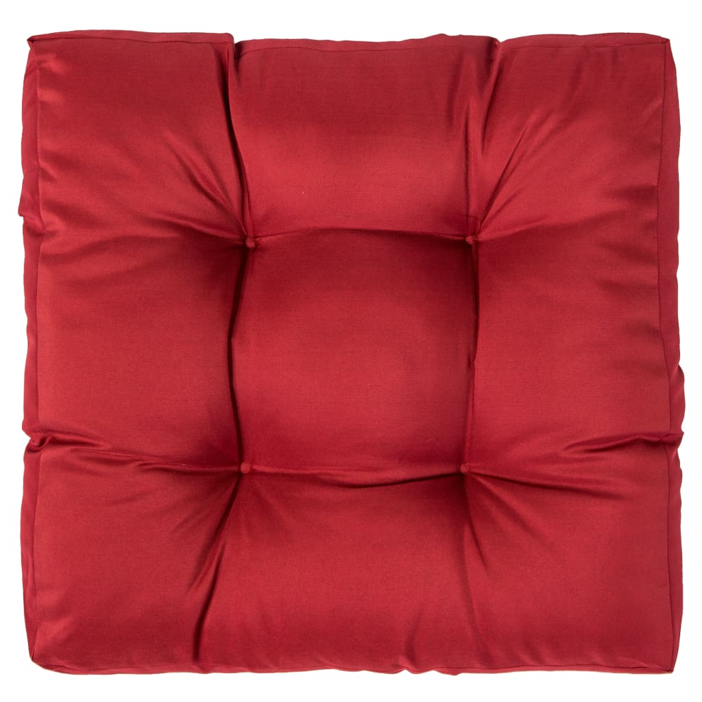 Palettenkissen Rot 58 x 58 x 10 cm Polyester
