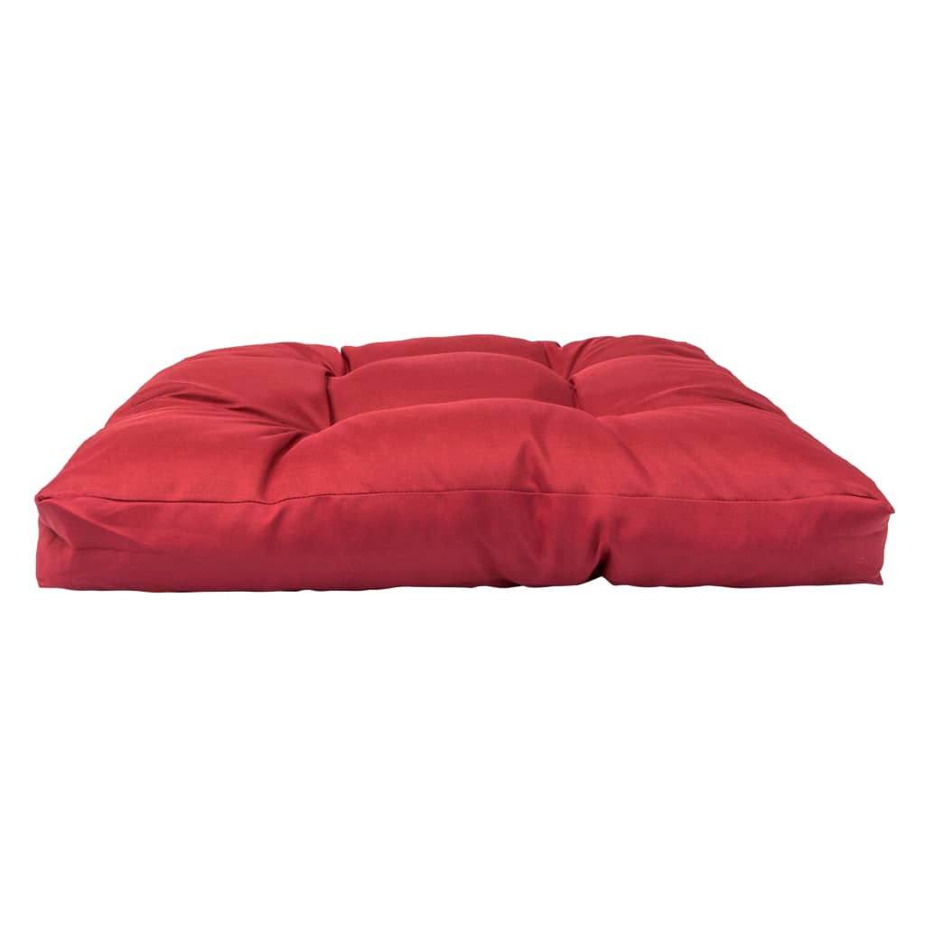 Palettenkissen Rot 58 x 58 x 10 cm Polyester