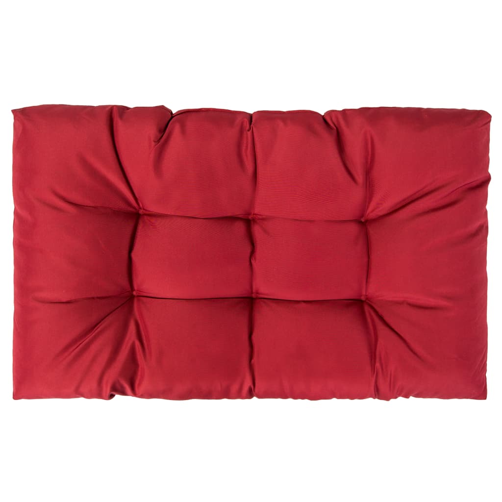 Palettenkissen 3-tlg. Rot Polyester