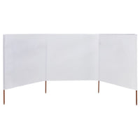 Thumbnail for 3-teiliges Windschutzgewebe 400 x 120 cm Weiß