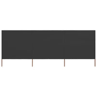 Thumbnail for 3-teiliges Windschutzgewebe 400 x 120 cm Anthrazit