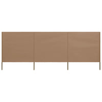 Thumbnail for 3-teiliges Windschutzgewebe 400 x 120 cm Taupe