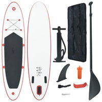 Thumbnail for Stand Up-Paddelboard-Set Aufblasbar Rot und Weiß