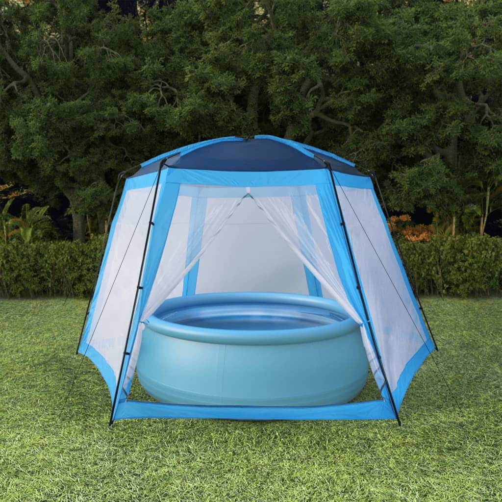 Poolzelt Stoff 500x433x250 cm Blau