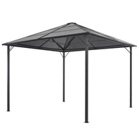Thumbnail for Gartenpavillon mit Dach Aluminium 3×3 m  Schwarz