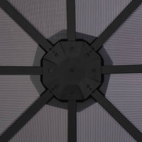 Thumbnail for Gartenpavillon mit Dach Aluminium 3×3 m  Schwarz