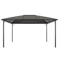 Thumbnail for Gartenpavillon mit Dach Aluminium 4×3×2,6 m Schwarz