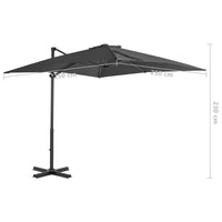 Thumbnail for Ampelschirm mit Aluminium-Mast Anthrazit 250 x 250 cm