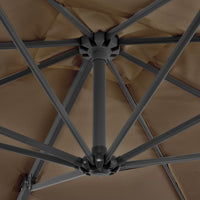 Thumbnail for Ampelschirm mit Aluminium-Mast Taupe 250 x 250 cm
