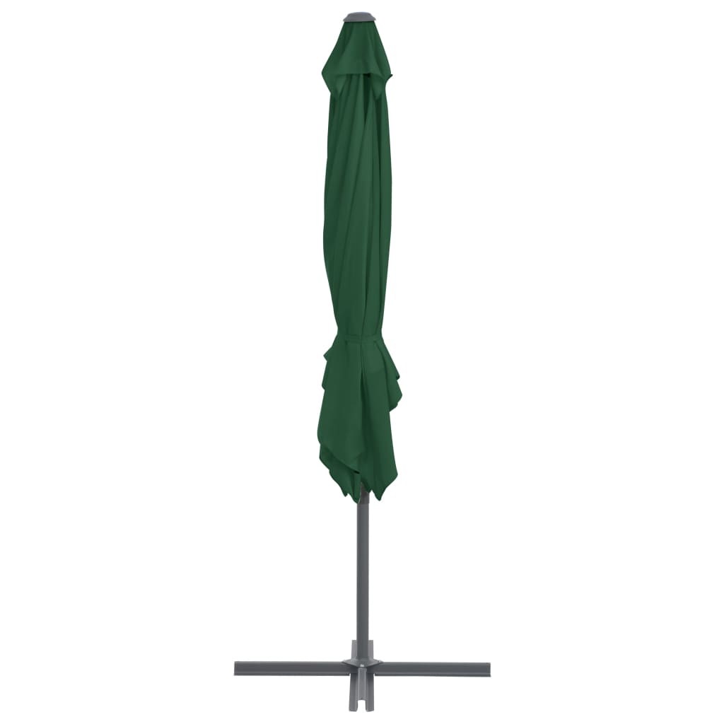 Ampelschirm mit Stahlmast Grün 250 x 250 cm