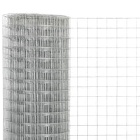 Thumbnail for Drahtzaun Verzinkter Stahl 10x0,5 m Silbern