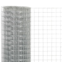 Thumbnail for Drahtzaun Verzinkter Stahl 10x0,5 m Silbern