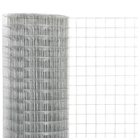 Thumbnail for Drahtzaun Verzinkter Stahl 10x1,5 m Silbern