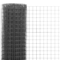 Thumbnail for Drahtzaun Stahl mit PVC-Beschichtung 10x0,5 m Grau