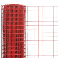 Thumbnail for Drahtzaun Stahl mit PVC-Beschichtung 10x1,5 m Rot
