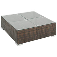 Thumbnail for 6-tlg. Garten-Lounge-Set mit Auflagen Poly Rattan Braun