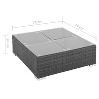 Thumbnail for 8-tlg. Garten-Lounge-Set mit Auflagen Poly Rattan Schwarz