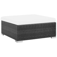 Thumbnail for 8-tlg. Garten-Lounge-Set mit Auflagen Poly Rattan Schwarz