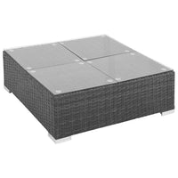 Thumbnail for 8-tlg. Garten-Lounge-Set mit Auflagen Poly Rattan Schwarz