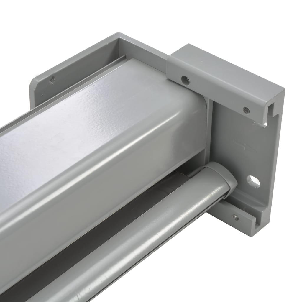 Balkon-Seitenmarkise Multifunktional 150x200 cm Grau