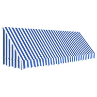 Thumbnail for Bistro-Markise Blau und Weiß 400 x 120 cm