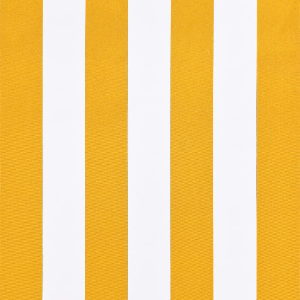 Bistro-Markise Orange und Weiß 400 x 120 cm