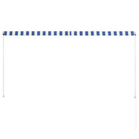 Thumbnail for Einziehbare Markise 250×150 cm Blau und Weiß