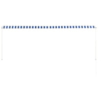 Thumbnail for Einziehbare Markise 350 x 150 cm Blau und Weiß