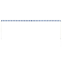 Thumbnail for Einziehbare Markise 400 x 150 cm Blau und Weiß